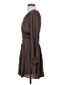 Nine West 100% Polyester Solid Brown Cocktail Dress Size S - photo 5