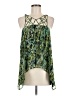 BCBGMAXAZRIA Green Sleeveless Blouse Size M - photo 1