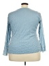 Torrid 100% Nylon Blue 3/4 Sleeve Top Size 3X Plus (3) - photo 2