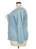 Torrid 100% Nylon Blue 3/4 Sleeve Top Size 3X Plus (3) - photo 5