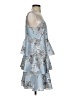 CeCe 100% Polyester Print Blue Cocktail Dress Size 4 - photo 4