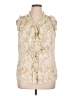 AK Anne Klein 100% Polyester Ivory Sleeveless Blouse Size 16 - photo 1