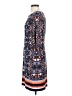 Vince Camuto Print Blue Casual Dress Size 4 - photo 5