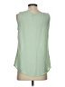DKNY 100% Polyester Green Sleeveless Blouse Size S - photo 2