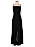 Lush 100% Polyester Solid Black Jumpsuit Size S - photo 1