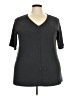 Torrid Gray Short Sleeve Top Size 4X Plus (4) - photo 1