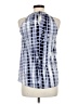 Saint Tropez West Blue Sleeveless Blouse Size M - photo 2