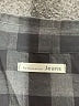 Reformation Jeans Checkered-gingham Gray Long Sleeve Button-Down Shirt Size XS - photo 7
