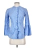 Boden 100% Cotton Blue 3/4 Sleeve Button-Down Shirt Size 2 - photo 1