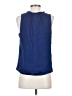 J.Crew 100% Polyester Blue Sleeveless Blouse Size 4 - photo 2