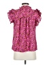 Unbranded 100% Polyester Pink Short Sleeve Blouse Size S - photo 2