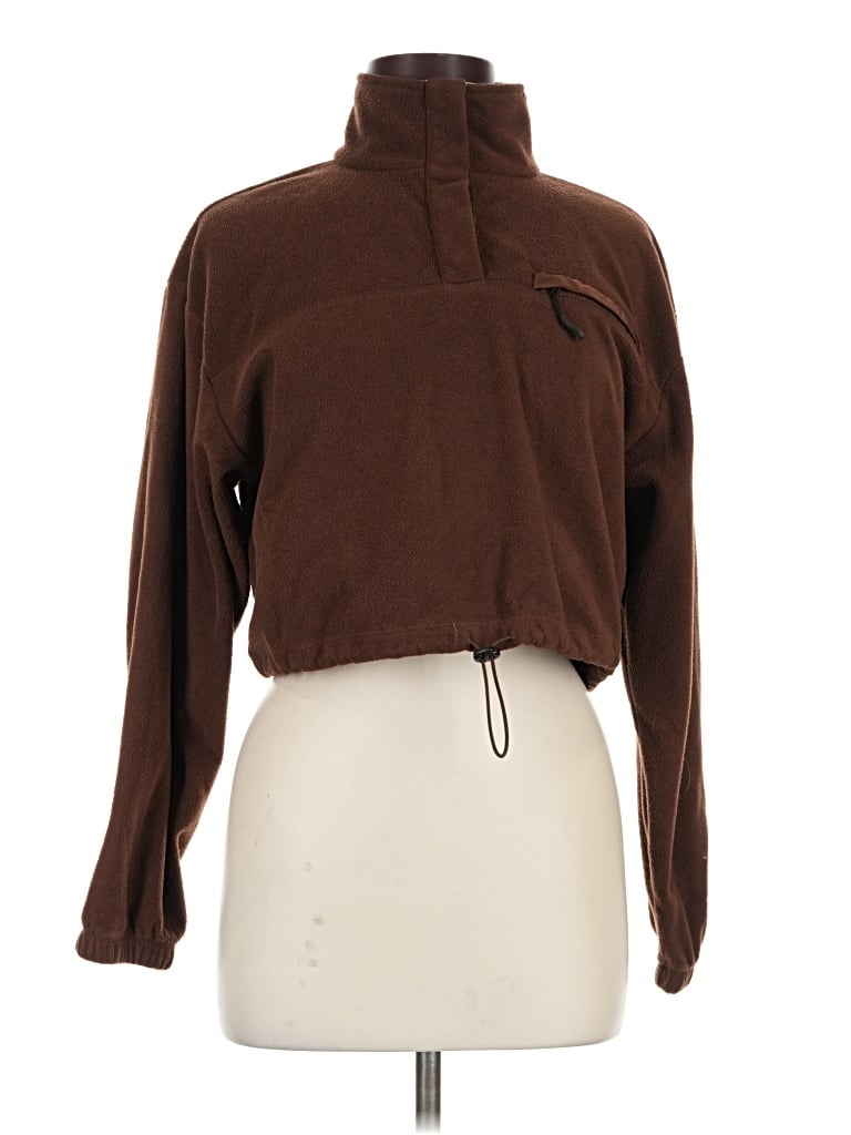 Pre-owned Forever 21 Turtleneck Sweater In Brown