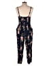 Old Navy 100% Rayon Floral Blue Jumpsuit Size L - photo 2