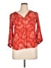 Akemi + Kin 100% Viscose Red 3/4 Sleeve Blouse Size XL - photo 1