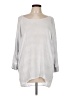 Joh 100% Rayon Silver 3/4 Sleeve Top Size L - photo 1