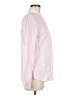 J. McLaughlin Stripes Pink Long Sleeve Button-Down Shirt Size 8 - photo 4
