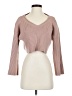 Shein Brown Long Sleeve Top Size S - photo 1