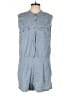 BCBGMAXAZRIA Solid Blue Romper Size L - photo 1
