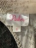 Parker 100% Silk Metallic Ivory Sleeveless Silk Top Size S - photo 7