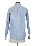 Everlane Chevron-herringbone Blue Long Sleeve Button-Down Shirt Size 2 - photo 2