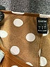 Shein Polka Dots Brown Short Sleeve Blouse Size 4 - photo 7