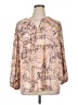 Melissa McCarthy Seven7 100% Polyester Pink 3/4 Sleeve Blouse Size 1X - photo 1