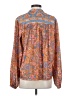 Current Air 100% Polyester Print Orange 3/4 Sleeve Blouse Size S - photo 2