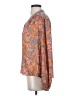 Current Air 100% Polyester Print Orange 3/4 Sleeve Blouse Size S - photo 5