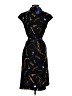 Apt. 9 100% Polyester Print Black Casual Dress Size S - photo 2