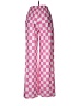 Unbranded Checkered-gingham Pink Casual Pants Size M - photo 2