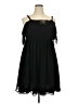 Torrid 100% Polyester Solid Black Casual Dress Size 2X Plus (2) - photo 1