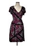 Worthington Print Purple Cocktail Dress Size L - photo 1