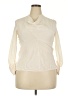 Chloé 100% Silk Ivory Long Sleeve Silk Top Size EU (FR) 38 / US 6 - photo 1
