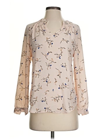 Ann Taylor Factory Long Sleeve Blouse (view 1)