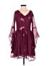 Assorted Brands Hearts Burgundy Blue Cocktail Dress Size S - photo 1