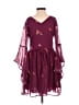 Assorted Brands Hearts Burgundy Blue Cocktail Dress Size S - photo 2