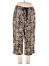 CAbi 100% Linen Paisley Gold Linen Pants Size S - photo 1