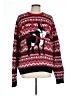 33 Degrees 100% Cotton Print Red Pullover Sweater Size L - photo 1
