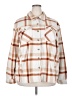 Sage Collective 100% Polyester Plaid Ivory Jacket Size XXL - photo 1