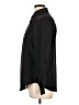 IMAN Solid Black Long Sleeve Button-Down Shirt Size L - photo 5