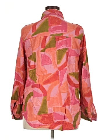 Fig & Flower Long Sleeve Button-Down Shirt (view 2)