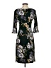 Connected Apparel Floral Black Cocktail Dress Size 4 (petite) - photo 2