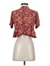Raga Orange Short Sleeve Blouse Size S - photo 2