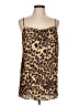 Suzanne Betro 100% Polyester Brown Sleeveless Top Size L - photo 1