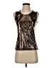 Verve 100% Polyester Gold Sleeveless Top Size S (petite) - photo 1