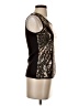 Verve 100% Polyester Gold Sleeveless Top Size S (petite) - photo 4