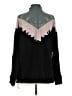 Free People 100% Cotton Chevron-herringbone Black Pullover Sweater Size XS - photo 2