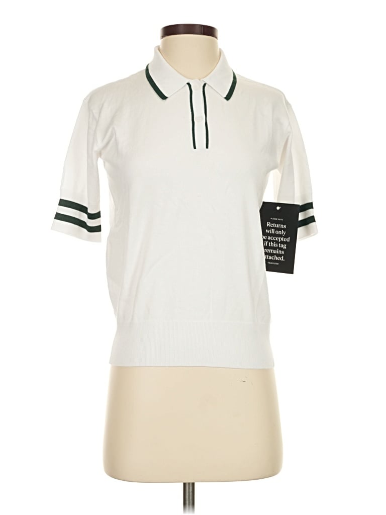 Pre-owned Tuckernuck Short Sleeve Polo Shirt In Ivory