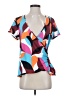 Lands' End Brown Short Sleeve Blouse Size S - photo 1