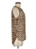 Guess Animal Print Tan Sleeveless Blouse Size M - photo 4
